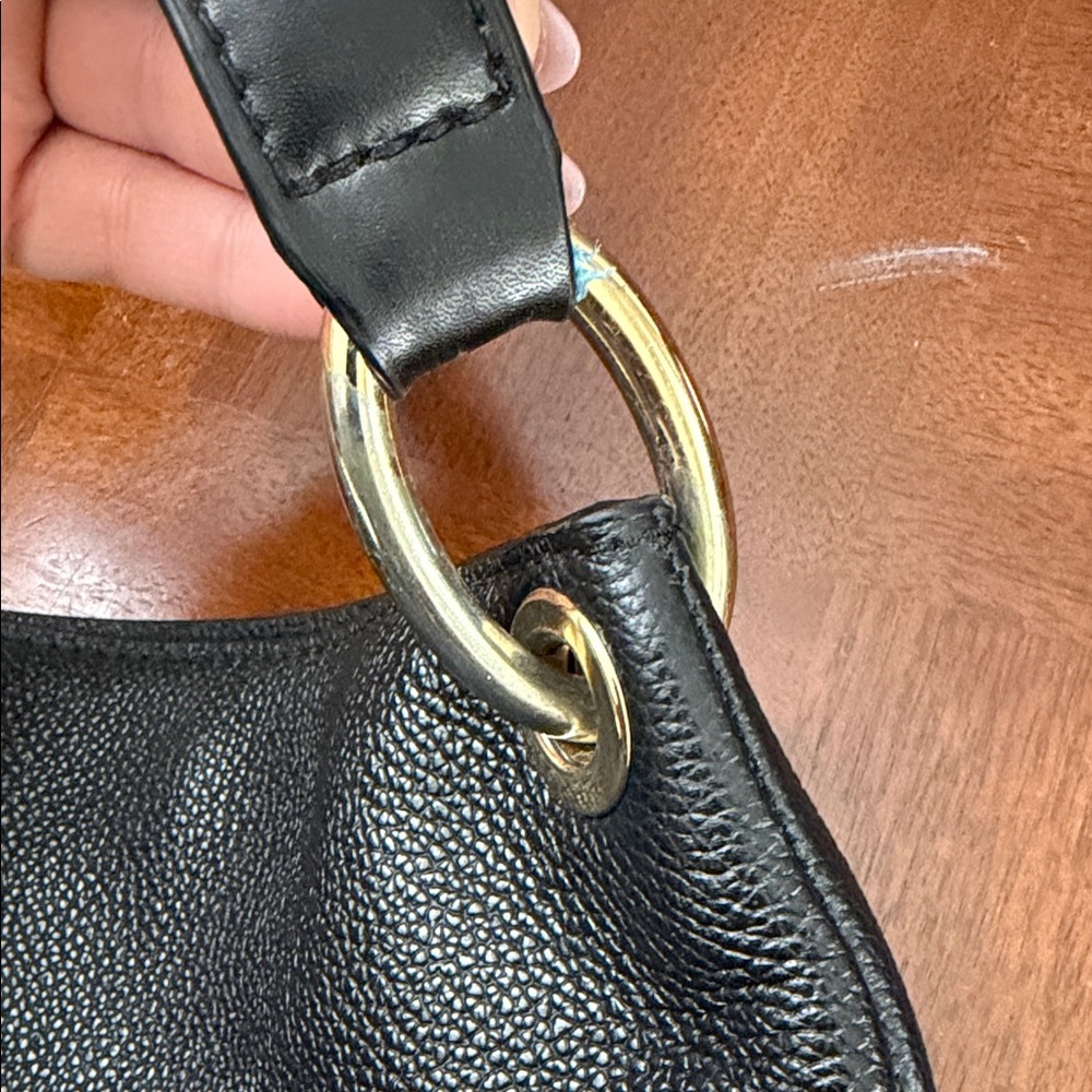 Michael Kors Black and Gold Shoulder Bag - Picture 3 of 4